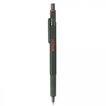 Guľôčkové pero so sponou a mechanizmom Rotring 600 zelená