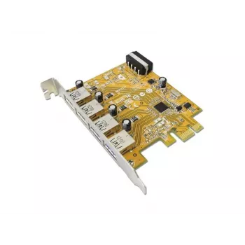 Interná USB 3.2 Gen 1 (5 Gbit/s) PCIe adaptér rozširujúcej karty — Sunix USB4300N, 78×121×18 mm