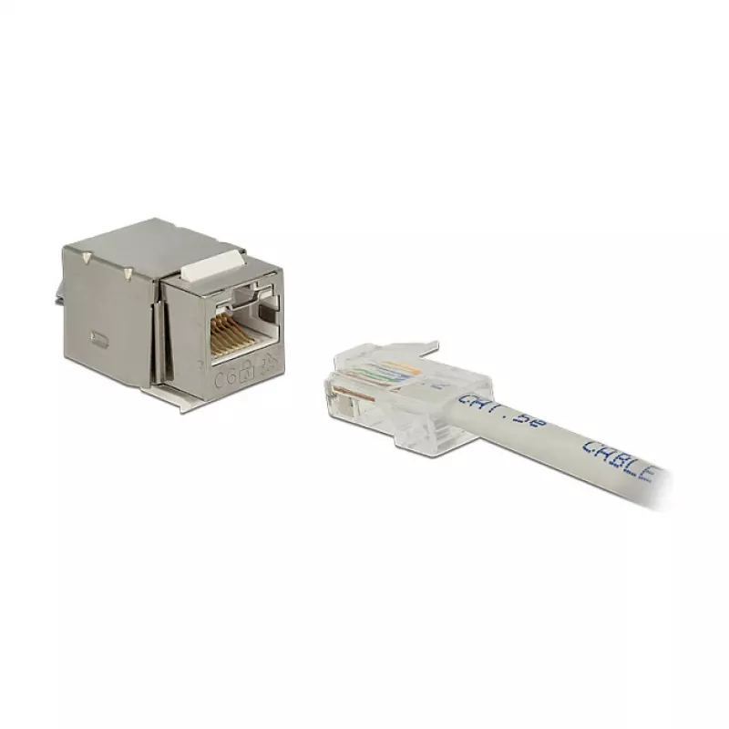 Delock 86404 modul Keystone RJ45 Secure Cat.6 na LSA, biely