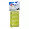 Vrecká na exkrementy Trixie Lemon Scented M — 20 kusov na rolku, 4 rolky (80 vreciek), žltý plast