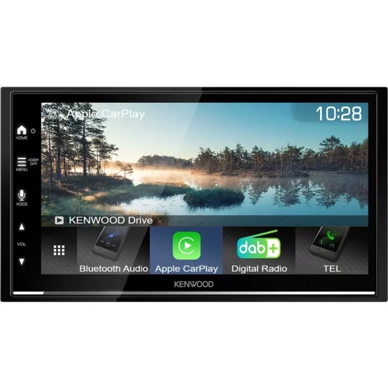 Multimediálne autorádio Kenwood DMX7722DABS 2 DIN, dotykový displej 6,8 palca, DAB+, bezdrôtové CarPlay a Android Auto, Wi-Fi, Bluetooth, 4x50 W, čierne