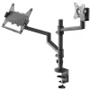 Držiak monitora WENTRONIC Goobay Deluxe 74417 s ramenom na notebook, čierny