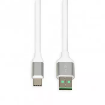 USB-A na USB-C kábel IBOX IKUMTCWQC 1,5 m, USB 2.0, 3 A, biela