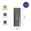 Puzdro | rám NV2271 pre M.2 SSD | SATA | NVMe | USB-C | 2TB