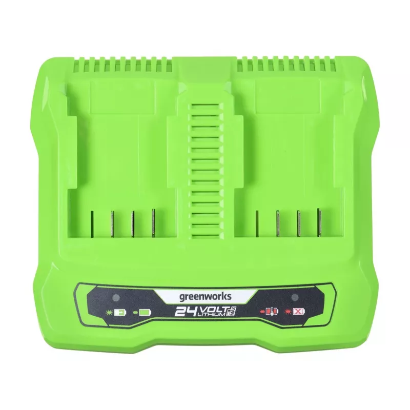 Nabíjačka GreenWorks G24X2UC2 dual-slot 24V Li-Ion, 4A, 2-článková, rýchlonabíjanie