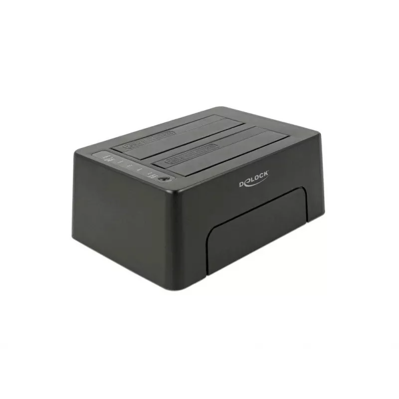 DeLOCK - dokovacia stanica pre HDD pozície: 2 - SATA 6Gb/s - 6 Gbit/s - USB 3,1 (Gen 2) - čierna (63957)