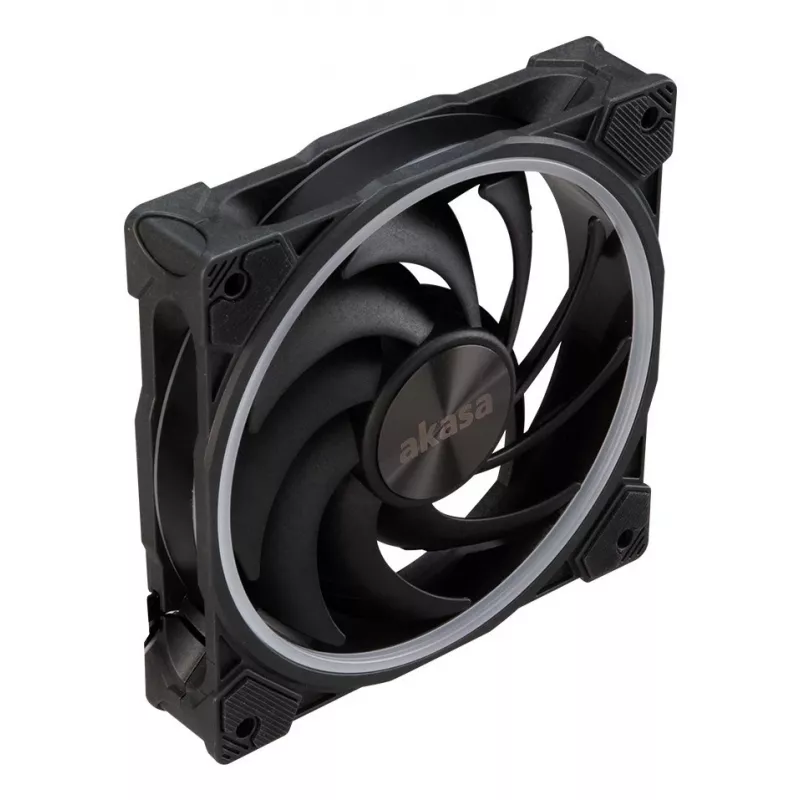 Akasa SOHO AR AK-FN108 120 mm ventilátor skrine, ARGB, čierny