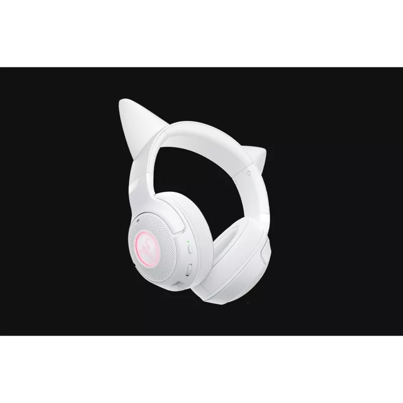 Bezdrôtový herný headset Razer Kraken Kitty V2 BT biela s Bluetooth, THX Spatial Audio, RGB podsvietenie