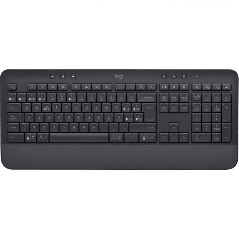Logitech Signature K650 - klávesnica - bezdrôtová - Bluetooth 5.1 - QWERTY - španielska - grafitová (920-010917)