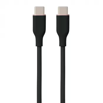 Silikónový kábel USB Type-C na Type-C, 100 W (čierna, 3 m)