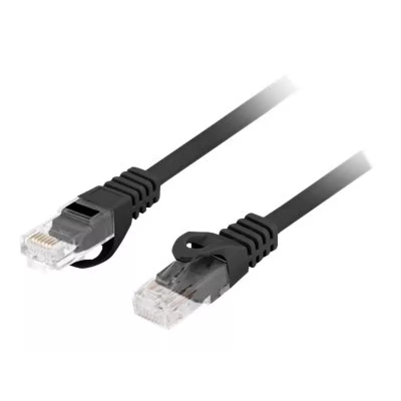 LANBERG Cat6 U/UTP sieťový kábel PCU6-10CU-0500-BK, RJ-45 na RJ-45, 5 m, čierny