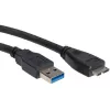 ROLINE USB kábel - Micro-USB Type-B (M) na USB Type-A (M)