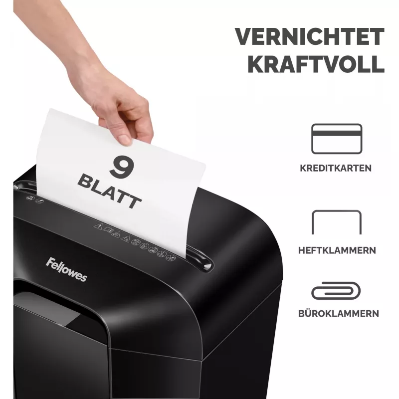 Fellowes Powershred LX50 skartovačka časticový rez čierna