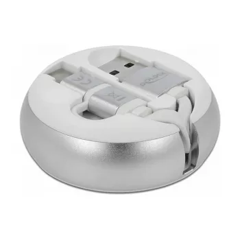 Zvinovací kábel DeLOCK USB 2.0 2 v 1 Type-A na Micro-B a USB-C™