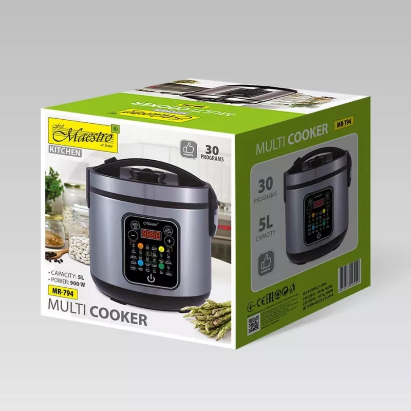 Maestro MR-794 multikocher 5 l 900 W čierna, saténová oceľ