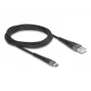 DELOCK USB kábel USB 2.0 2 m USB A USB C čierny 81122