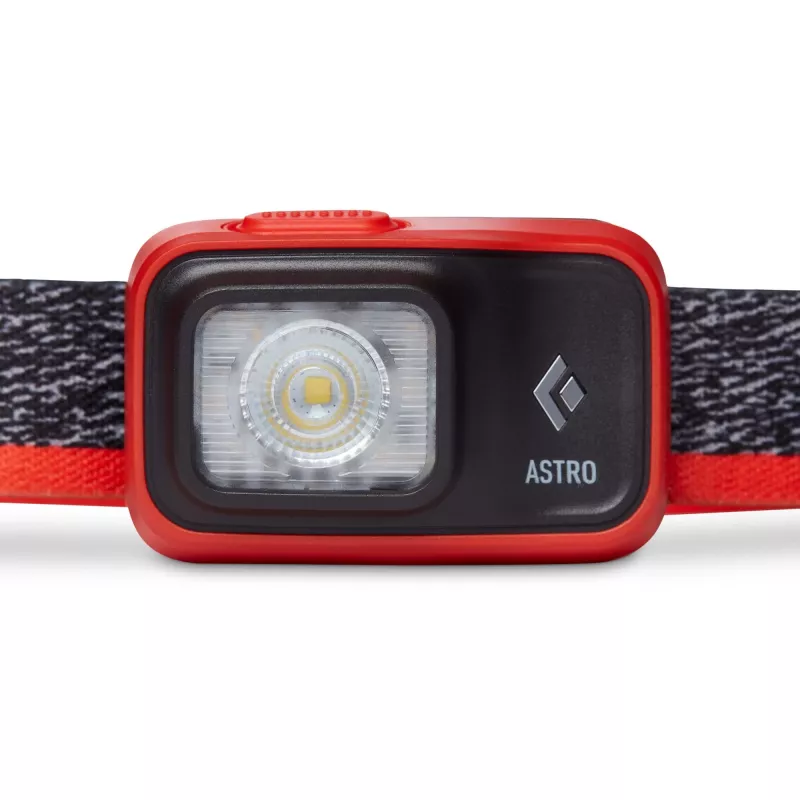 Čelová lampa Astro 300, LED svetlo oranžová