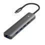 Adaptér USB Type-C - HDMI, LAN, 3x USB 3.0 Type-A, USB Type-C PD100W