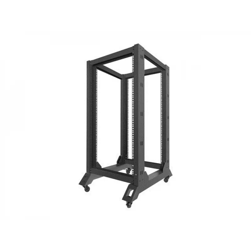 Voľne stojaci rack LANBERG OR01-6822-B 22U, 600 mm Š x 800 mm H, čierny, nosnosť 600 kg