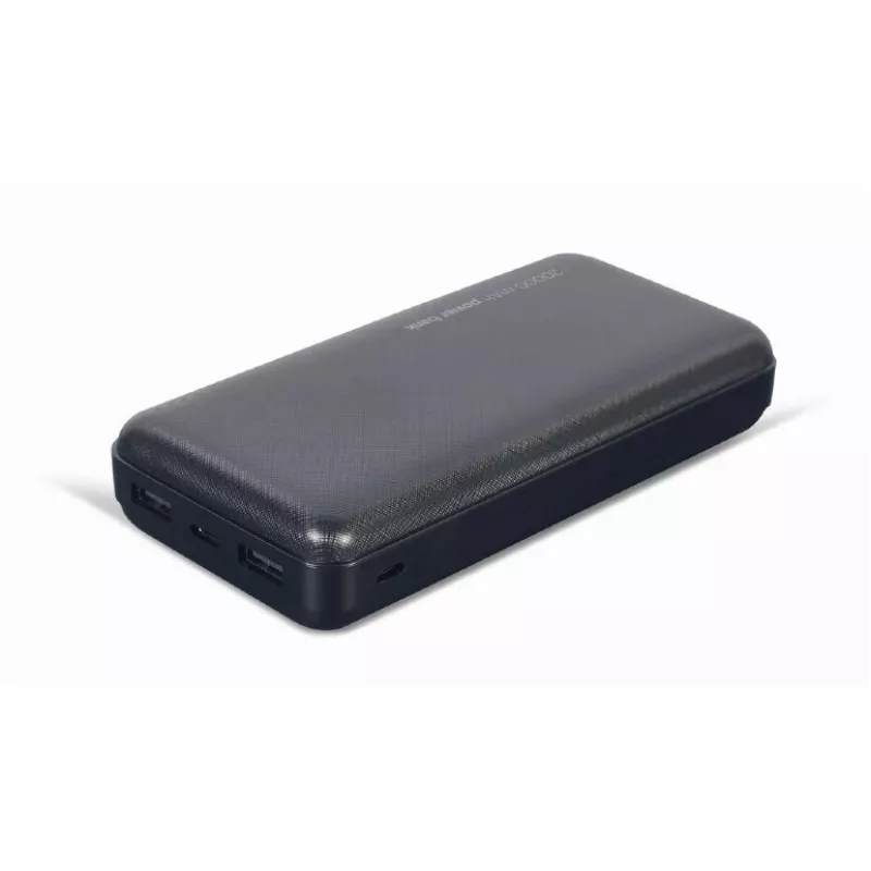 Gembird PB20-02 powerbanka lítium-polymérová (LiPo) 20000 mAh čierna