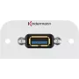 Kindermann Konnect 54 alu - modulárny faceplate-snap-in - USB Type A (7441000529)