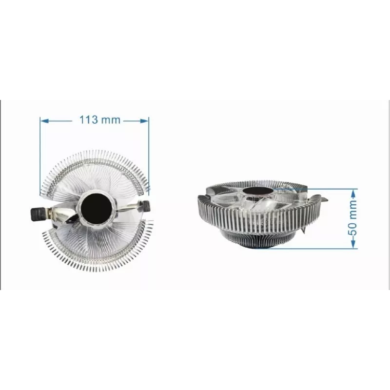 Gembird Huracan X40 chladič procesora, 9 cm, 55 W, 4-pin, modrá LED
