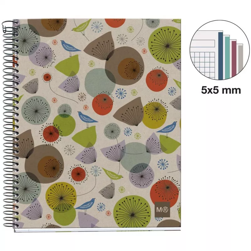 MIQUELRIUS College blok Eco Design 4 kockovaný DIN A5 s vnútorným okrajom (A246399)