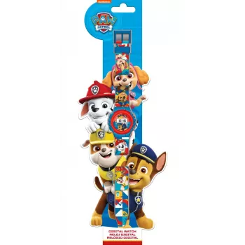 Detské náramkové hodinky Kids Euroswan Paw Patrol model PW19943 — analógové/digitálne detské hodinky