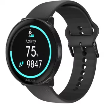 Polar Ignite 3 - športové hodinky s náramkom - silikón - veľkosť náramku: S/L - displej 3,3 cm (1,28 palca) - 32 MB - Bluetooth - 35 g - Night Black (900106234)