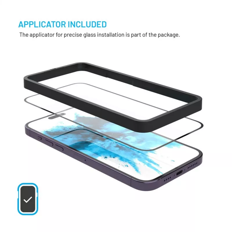 FIXED pancierová sklenená ochranná fólia displeja pre Apple iPhone 17 Pro 2.5D čierna