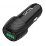 Auto nabíjačka Unitek P1400A s USB-C a USB-A, 38W, Quick Charge 3.0, vstup 12–24V, čierna