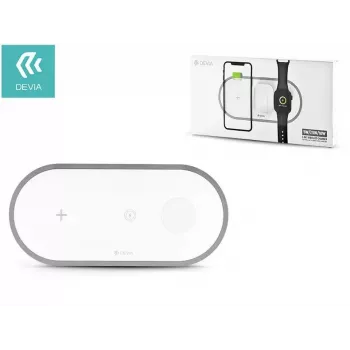 3-in-1 bezdrôtová nabíjačka Devia V4 10W — pre smartphone, Apple Watch, slúchadlá