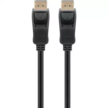 Kábel DisplayPort 1.4 konektor samec > DisplayPort konektor samec (čierny, 2 metre, 8K)