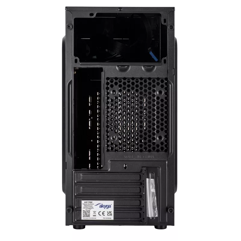Akyga AK19BK Micro-Tower PC skriňa, Micro-ATX / Mini-ITX, USB-C + USB 3.0 + 2x USB 2.0, bez napájacieho zdroja, čierna