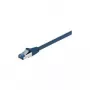Wentronic Goobay CAT 6a patch kábel, S/FTP (PiMF), modrý, 1 m – LSZH bez halogénov, meď (93677)