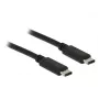USB Type-C kábel DeLOCK Type-C 2.0 1 m čierny