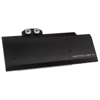Watercool Fullcover-GPU vodný chladič Heatkiller IV pre Radeon RX 5700 XT — acetalový vrch s niklovanou medenou základňou