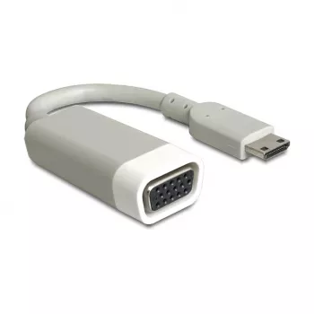 Videokábel adaptér DeLOCK 65471 mini HDMI na VGA 0,015 m biely