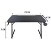Počítačový stôl Subsonic SA5706 čierny rovný PVC 120x60 cm