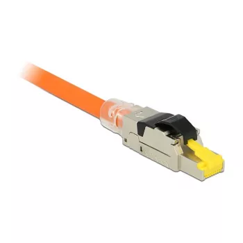 Káblový konektor RJ45 DeLOCK 86485 čierny strieborný transparentný žltý