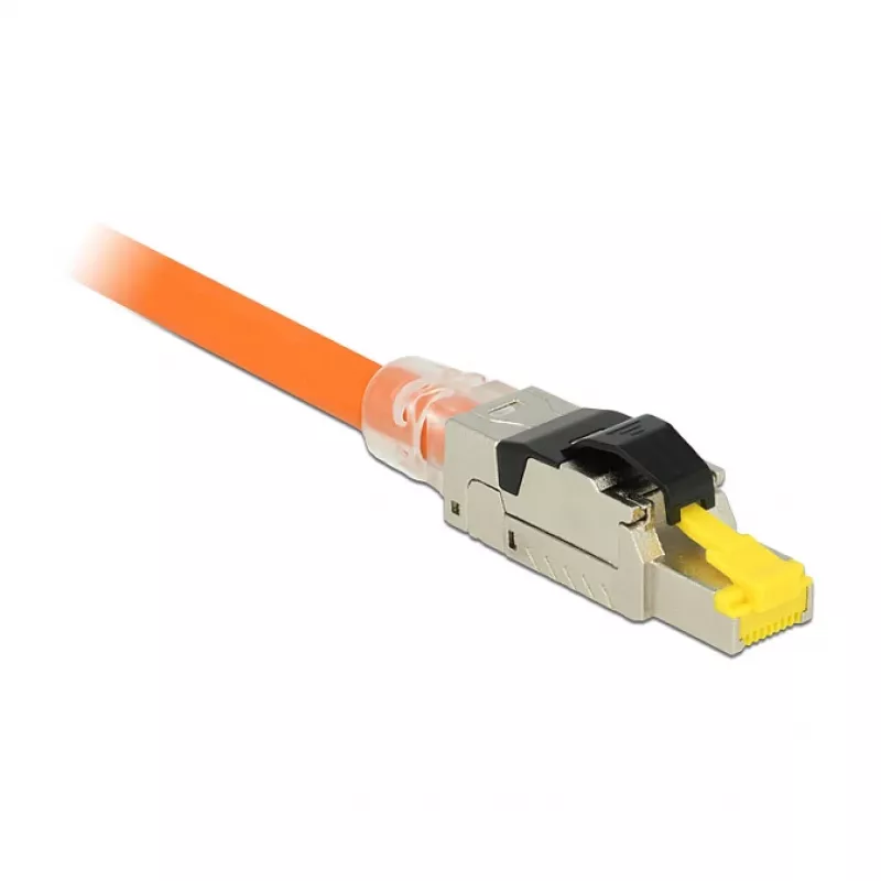 Káblový konektor RJ45 DeLOCK 86485 čierny strieborný transparentný žltý
