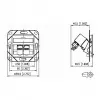 METZ CONNECT 130B12D21102-E - RJ-45 - 6a - -40 - 70 °C - biela - akrylonitril-butadién-styrén (ABS) - zinok - GHMT - CE