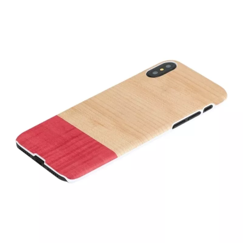 Puzdro na smartphone man and wood pre iPhone X/XS – biela, Mismatch dizajn