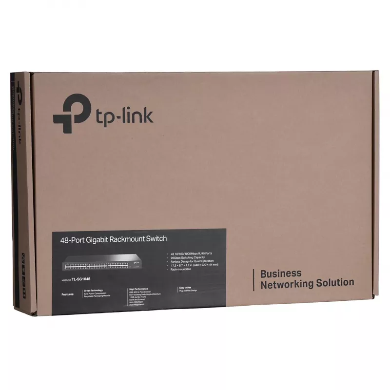 TP-Link TL-SG1048 nespravovaný Gigabit Ethernet (10/100/1000) 1U čierny