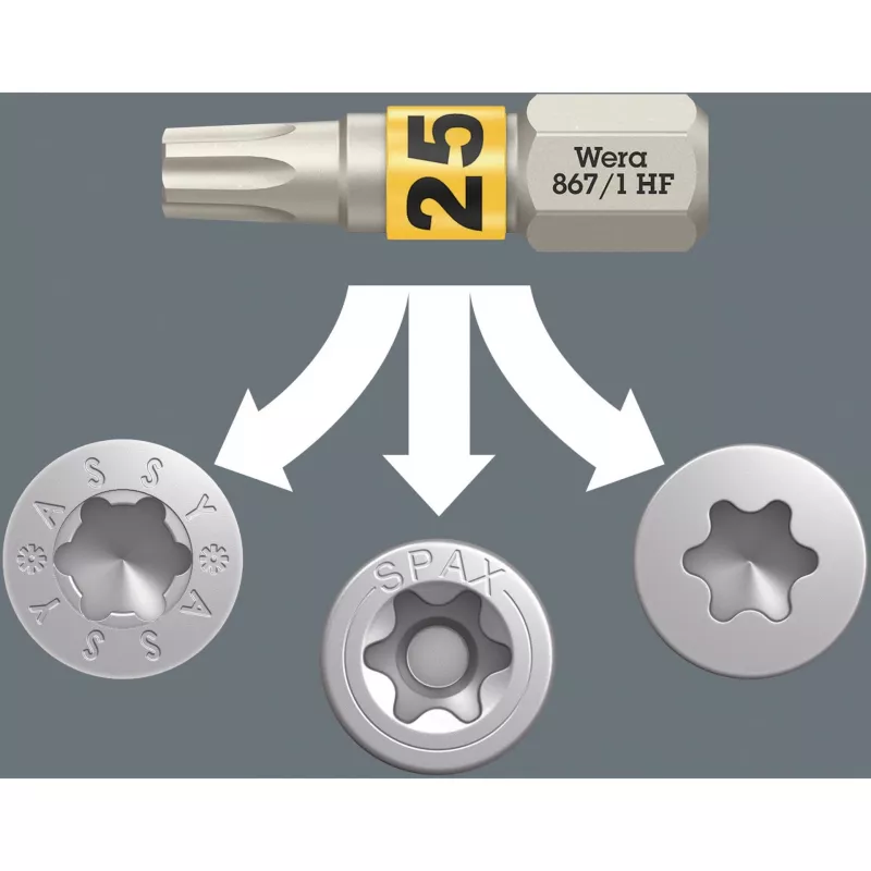 Wera 05057436001 Bit-Check 30 Wood TORX HF 1 bitová sada