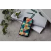 Puzdro na smartphone iKins pre iPhone XR — Mosaic čierna ochranné puzdro