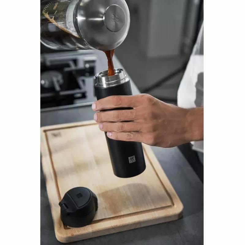 Cestovný hrnček Zwilling Thermo 39500-508-0 - 450 ml čierny izolovaný hrnček