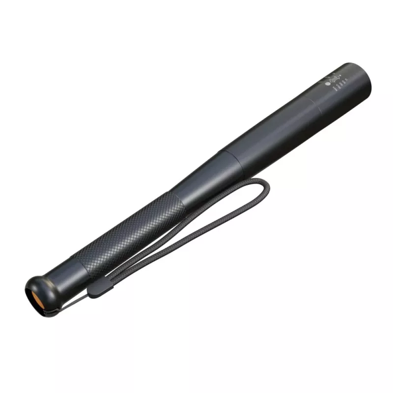 Ručná baterka Extralink EX.30851, SMD LED 10W, hliníkové puzdro, AA 1,5 V, 290×30×30 mm, čierna
