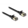 Sieťový kábel DeLOCK RJ45 Cat.8.1 F/FTP tenký Pro 5 m čierny