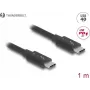 DeLOCK Thunderbolt 4 kábel 40 Gbps PD 3.1 240 W 1 m čierny
